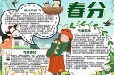 春分节气小报模板