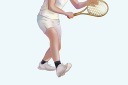 体育人物打网球比赛模板