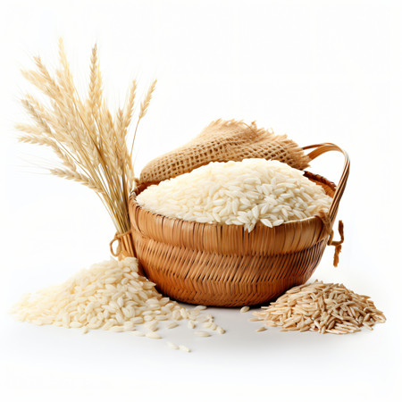 大米粮食模板